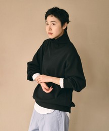 「KHA:KI / カーキ」HIGH NECK SWEAT SHIRT