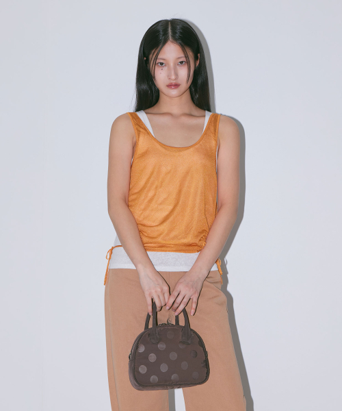 HAVEAWHALE(ハブアホエール)の「polka dots tote bag (BR)(ショルダーバッグ・レディース・その他・FREE)」の2枚目の写真
