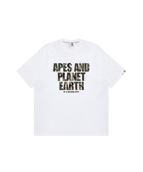 AAPE BY A BATHING APE（エーエイプバイアベイシングエイプ）の「AAPE MAIN TEE（Tシャツ/カットソー・メンズ・ブラック/ホワイト・MEDIUM/LARGE/SMALL/X-LARGE）」の2枚目の写真