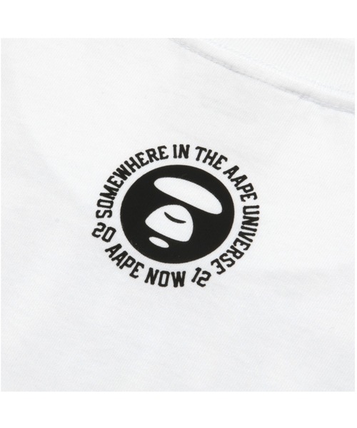 AAPE BY A BATHING APE（エーエイプバイアベイシングエイプ）の「AAPE MAIN TEE（Tシャツ/カットソー・メンズ・ブラック/ホワイト・MEDIUM/LARGE/SMALL/X-LARGE）」の5枚目の写真