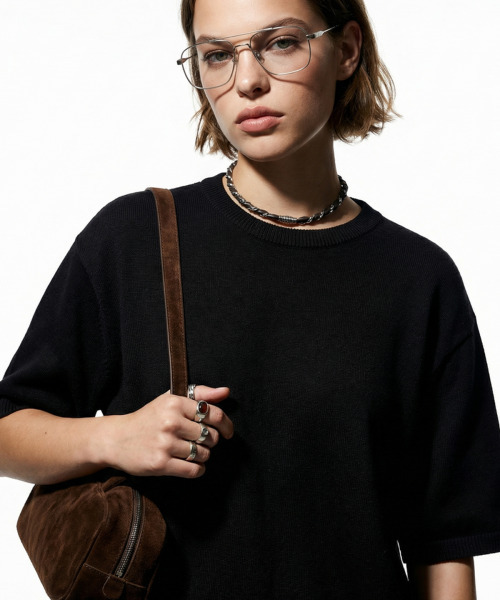 BUTTON SEOUL(ボタンソウル)の「クールビスコースエッセンシャルラウンドハーフニット (3 COLOR)(Tシャツ/カットソー・メンズ・ホワイト/ブラック/ネイビー・SMALL/X-LARGE/LARGE/MEDIUM)」の6枚目の写真