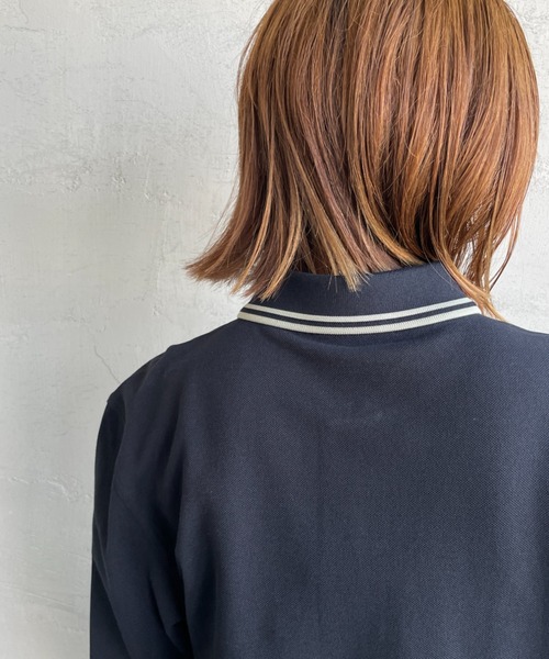 FRED PERRY（フレッドペリー）の「[FRED PERRY/フレッドペリー] ツインティップライン ロングスリーブポロシャツ M3636（ポロシャツ・レディース・ネイビー/キナリ・S/L/M）」の17枚目の写真