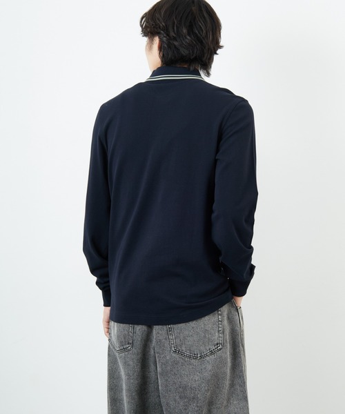 FRED PERRY（フレッドペリー）の「[FRED PERRY/フレッドペリー] ツインティップライン ロングスリーブポロシャツ M3636（ポロシャツ・レディース・ネイビー/キナリ・S/L/M）」の20枚目の写真