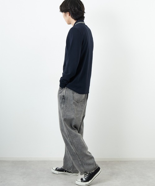 FRED PERRY（フレッドペリー）の「[FRED PERRY/フレッドペリー] ツインティップライン ロングスリーブポロシャツ M3636（ポロシャツ・レディース・ネイビー/キナリ・S/L/M）」の22枚目の写真