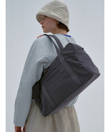 Lip Large Boston Bag_Charcoal