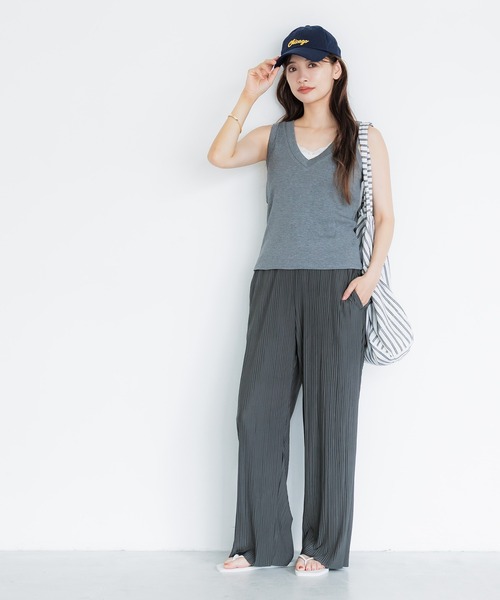 coca（coca）（コカ）の「接触冷感プリーツイージーパンツ（その他パンツ・レディース・ブラック/チャコール・M/L/S）」の22枚目の写真