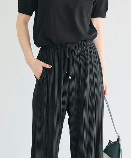 coca（coca）（コカ）の「接触冷感プリーツイージーパンツ（その他パンツ・レディース・ブラック/チャコール・M/L/S）」の8枚目の写真