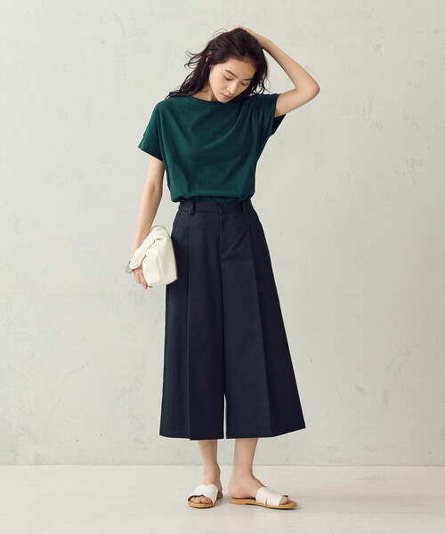 COMME CA ISM（コムサイズム）の「キュロットパンツ（その他パンツ・レディース・キャメル/ネイビー・LARGE/MEDIUM）」の5枚目の写真