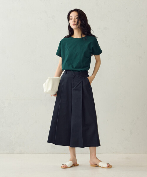 COMME CA ISM（コムサイズム）の「キュロットパンツ（その他パンツ・レディース・キャメル/ネイビー・LARGE/MEDIUM）」の6枚目の写真