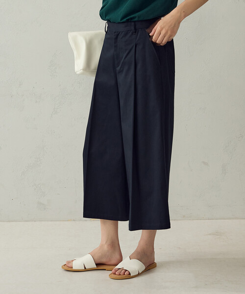 COMME CA ISM（コムサイズム）の「キュロットパンツ（その他パンツ・レディース・キャメル/ネイビー・LARGE/MEDIUM）」の7枚目の写真