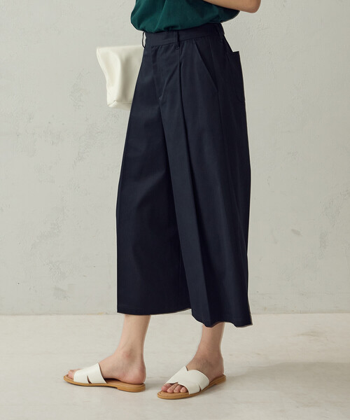COMME CA ISM（コムサイズム）の「キュロットパンツ（その他パンツ・レディース・キャメル/ネイビー・LARGE/MEDIUM）」の8枚目の写真