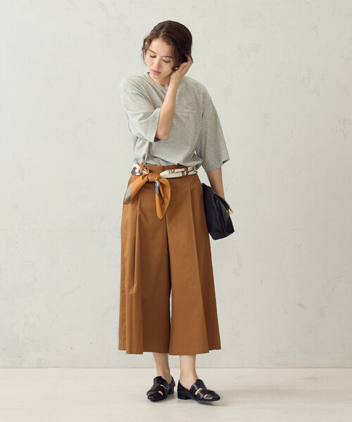 COMME CA ISM（コムサイズム）の「キュロットパンツ（その他パンツ・レディース・キャメル/ネイビー・LARGE/MEDIUM）」の10枚目の写真