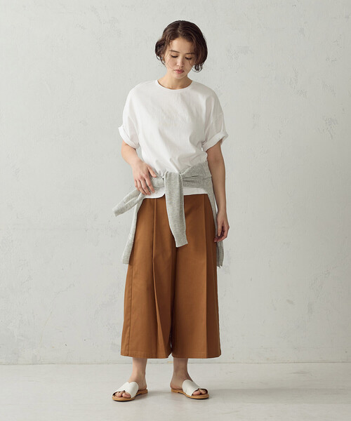 COMME CA ISM（コムサイズム）の「キュロットパンツ（その他パンツ・レディース・キャメル/ネイビー・LARGE/MEDIUM）」の14枚目の写真