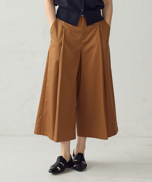 COMME CA ISM（コムサイズム）の「キュロットパンツ（その他パンツ・レディース・キャメル/ネイビー・LARGE/MEDIUM）」の16枚目の写真