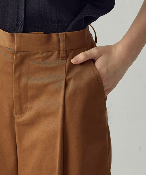 COMME CA ISM（コムサイズム）の「キュロットパンツ（その他パンツ・レディース・キャメル/ネイビー・LARGE/MEDIUM）」の21枚目の写真