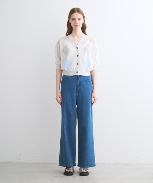 three dots(スリードッツ)の「シアールレックス カーディガン(カーディガン/ボレロ・レディース・ベージュ/ホワイト/ブラック/グレー系その他・SMALL)」の16枚目の写真