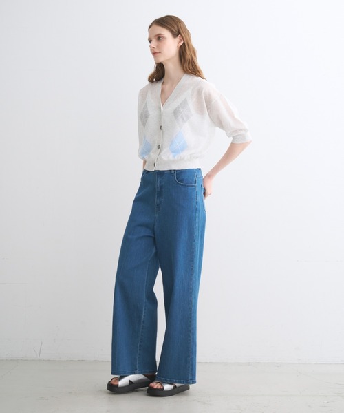 three dots(スリードッツ)の「シアールレックス カーディガン(カーディガン/ボレロ・レディース・ベージュ/ホワイト/ブラック/グレー系その他・SMALL)」の15枚目の写真