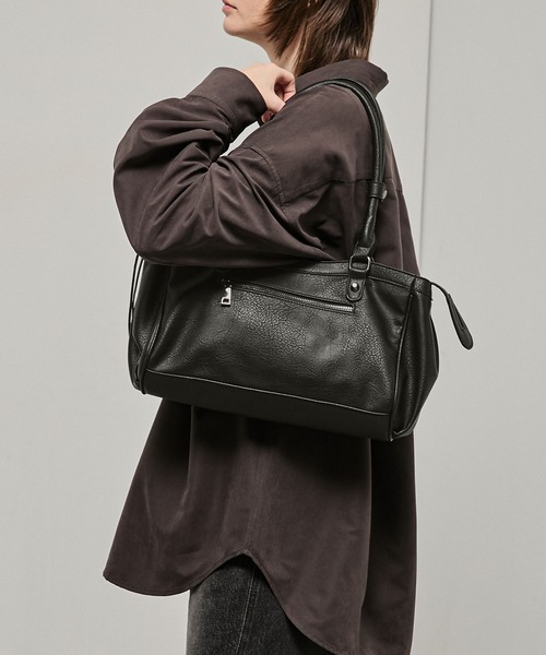 Alfred Alex(アルフレッドアレックス)の「【Alfred Alex】Mini Duffle Boston Bag / ミニダッフルボストンバッグ(ボストンバッグ・メンズ・ブラック/ブラウン・FREE)」の8枚目の写真