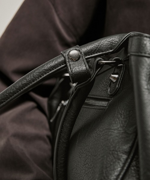 Alfred Alex(アルフレッドアレックス)の「【Alfred Alex】Mini Duffle Boston Bag / ミニダッフルボストンバッグ(ボストンバッグ・メンズ・ブラック/ブラウン・FREE)」の10枚目の写真