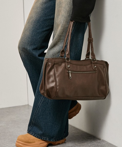 Alfred Alex(アルフレッドアレックス)の「【Alfred Alex】Mini Duffle Boston Bag / ミニダッフルボストンバッグ(ボストンバッグ・メンズ・ブラック/ブラウン・FREE)」の16枚目の写真