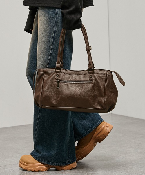 Alfred Alex(アルフレッドアレックス)の「【Alfred Alex】Mini Duffle Boston Bag / ミニダッフルボストンバッグ(ボストンバッグ・メンズ・ブラック/ブラウン・FREE)」の17枚目の写真