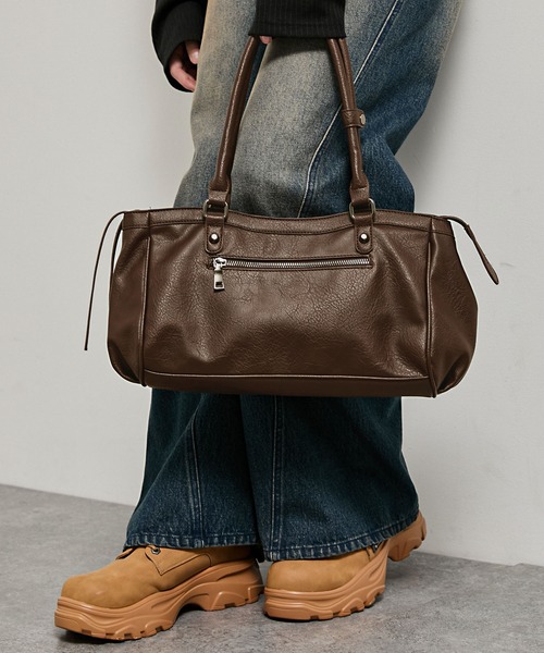 Alfred Alex(アルフレッドアレックス)の「【Alfred Alex】Mini Duffle Boston Bag / ミニダッフルボストンバッグ(ボストンバッグ・メンズ・ブラック/ブラウン・FREE)」の19枚目の写真