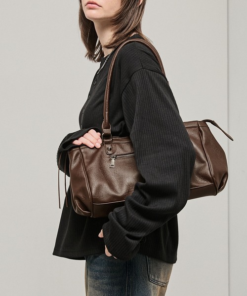 Alfred Alex(アルフレッドアレックス)の「【Alfred Alex】Mini Duffle Boston Bag / ミニダッフルボストンバッグ(ボストンバッグ・メンズ・ブラック/ブラウン・FREE)」の21枚目の写真