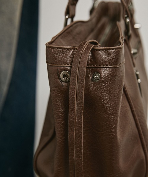 Alfred Alex(アルフレッドアレックス)の「【Alfred Alex】Mini Duffle Boston Bag / ミニダッフルボストンバッグ(ボストンバッグ・メンズ・ブラック/ブラウン・FREE)」の22枚目の写真