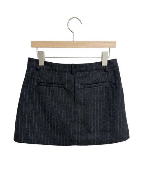 CladdA(クラタ)の「modern stripe skirt, CHARCOAL(スカート・レディース・チャコールグレー・FREE)」の10枚目の写真