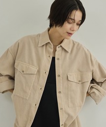 SALON adam et rope'（サロン アダム エ ロペ）の「フェードコーデュロイオーバーシャツ   セットアップ対応（シャツ/ブラウス）」