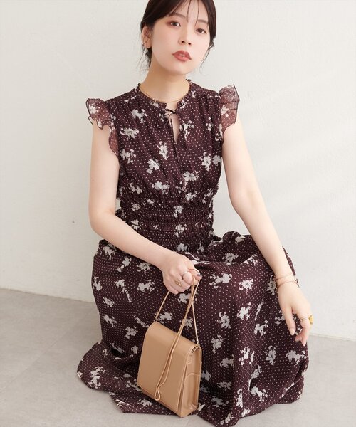 natural couture(ナチュラルクチュール)の「ウエストシャーリングプチハイワンピース(ワンピース・レディース・その他1/その他3/その他2/その他4・MEDIUM/LARGE)」の4枚目の写真