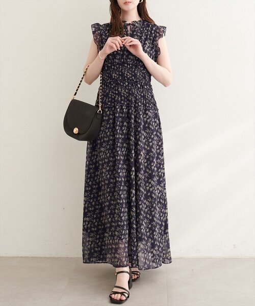 natural couture(ナチュラルクチュール)の「ウエストシャーリングプチハイワンピース(ワンピース・レディース・その他1/その他3/その他2/その他4・MEDIUM/LARGE)」の1枚目の写真