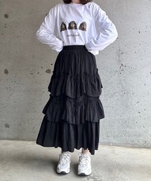 犬デザインロンT長袖Tシャツ