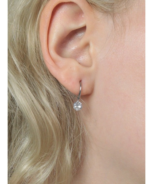 Bilan(ビラン)の「( 金属アレルギー軽減 サージカルステンレス ) ジルコニアフックピアス / 【BILAN】 Zirconia Hook Pierce(ピアス(両耳用)・レディース・シルバー/ゴールド・FREE)」の3枚目の写真