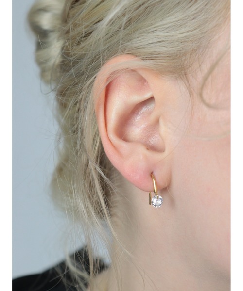 Bilan(ビラン)の「( 金属アレルギー軽減 サージカルステンレス ) ジルコニアフックピアス / 【BILAN】 Zirconia Hook Pierce(ピアス(両耳用)・レディース・シルバー/ゴールド・FREE)」の7枚目の写真