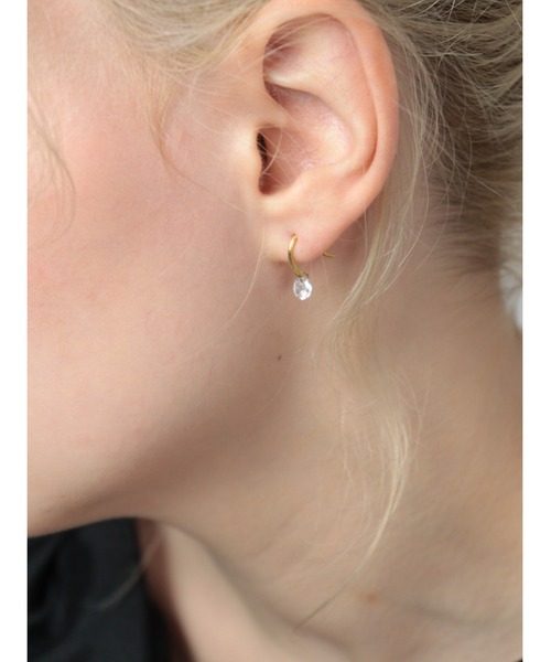 Bilan(ビラン)の「( 金属アレルギー軽減 サージカルステンレス ) ジルコニアフックピアス / 【BILAN】 Zirconia Hook Pierce(ピアス(両耳用)・レディース・シルバー/ゴールド・FREE)」の11枚目の写真