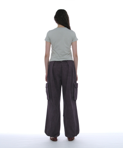 PARTIMENTO WOMEN(パルティメントウィメン)の「オーバーレイペプラムショートスリーブT_ミントフローラル(Tシャツ/カットソー・レディース・その他・SMALL/MEDIUM)」の3枚目の写真