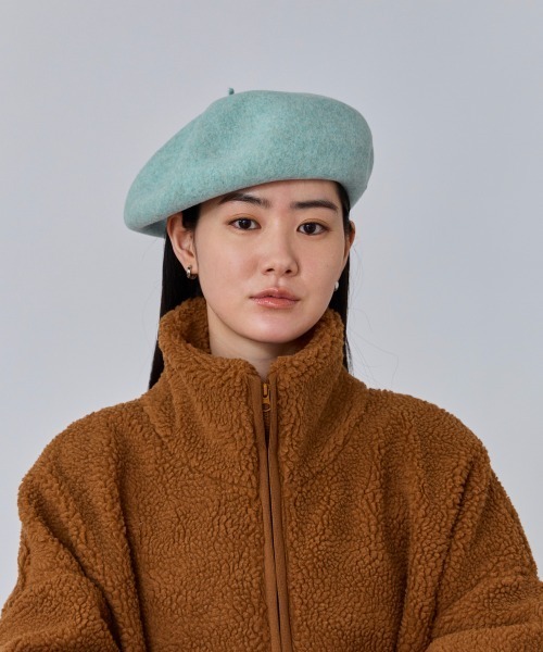 OVERRIDE(オーバーライド)の「OVERRIDE BASQUE BASIC BERET / オーバーライド(ハンチング/ベレー帽・レディース・ライトグレー/ネイビー/ライトブルー/ブラック/ホワイト/キャメル/レッド・M/57.5cm/L 59cm)」の15枚目の写真