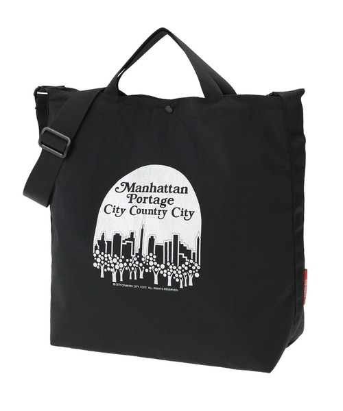 Manhattan Portage(マンハッタンポーテージ)の「THE BURG SHOULDER BAG RIPSTOP TASLAN CCC(ショルダーバッグ・メンズ・ブラック・MEDIUM)」の1枚目の写真