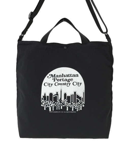 Manhattan Portage(マンハッタンポーテージ)の「THE BURG SHOULDER BAG RIPSTOP TASLAN CCC(ショルダーバッグ・メンズ・ブラック・MEDIUM)」の2枚目の写真
