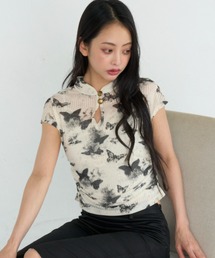 RAY CASSIN | チャイナシアーTシャツ(Tシャツ/カットソー)