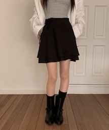 ウエストリボン Aラインスカート