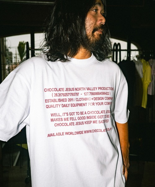Chocolate Jesus (チョコレートジーザス )の「CHOCOLATE JESUS SS TEE(Tシャツ/カットソー・メンズ・ホワイト/アッシュ/ブラウン/イエロー・LARGE/SMALL/MEDIUM)」の6枚目の写真
