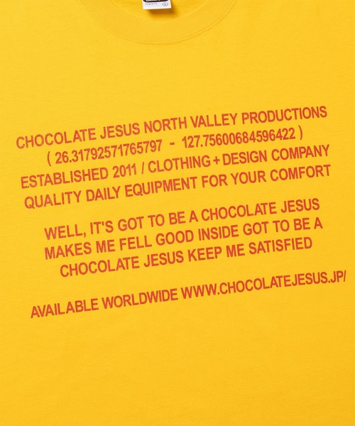 Chocolate Jesus (チョコレートジーザス )の「CHOCOLATE JESUS SS TEE(Tシャツ/カットソー・メンズ・ホワイト/アッシュ/ブラウン/イエロー・LARGE/SMALL/MEDIUM)」の11枚目の写真