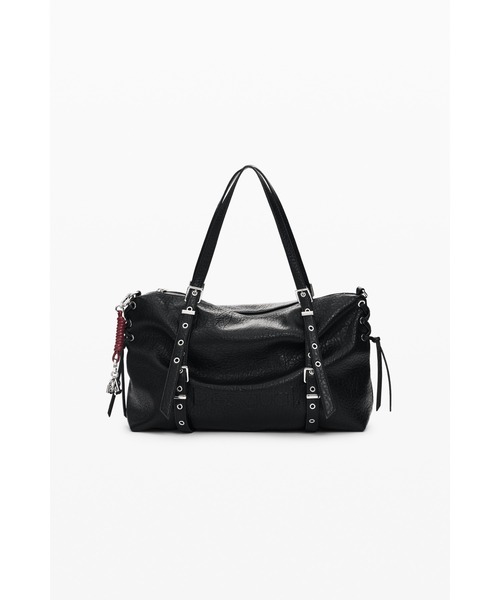 Desigual(デシグアル)の「Large Bag with Metal Strap/メタルストラップ ラージバッグ(トートバッグ・レディース・ブラック・FREE)」の3枚目の写真