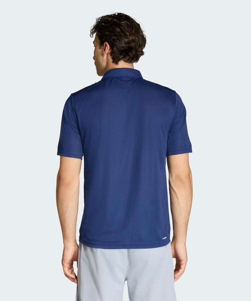 adidas(アディダス)の「ワークアウト エッセンシャル ベース ポロシャツ / アディダス adidas(ポロシャツ・メンズ・ブルー・XX-LARGE/3XL/LARGE/MEDIUM/SMALL/X-LARGE)」の2枚目の写真