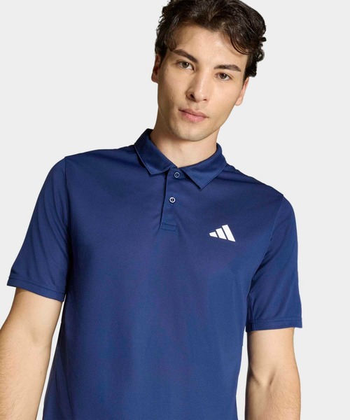 adidas(アディダス)の「ワークアウト エッセンシャル ベース ポロシャツ / アディダス adidas(ポロシャツ・メンズ・ブルー・XX-LARGE/3XL/LARGE/MEDIUM/SMALL/X-LARGE)」の3枚目の写真