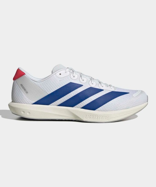 adidas(アディダス)の「アディゼロ BK / Adizero BK / ランニングシューズ / アディダス adidas(スニーカー・メンズ・ホワイト×ブルー・25.5cm/26.0cm/26.5cm/27.0cm/27.5cm/28.0cm/28.5cm/29.0cm)」の1枚目の写真