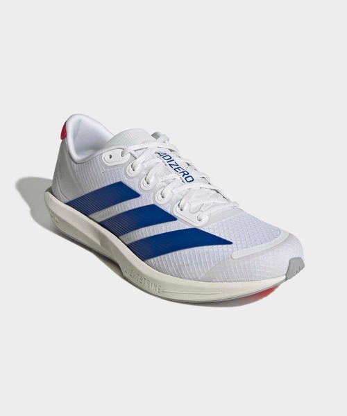 adidas(アディダス)の「アディゼロ BK / Adizero BK / ランニングシューズ / アディダス adidas(スニーカー・メンズ・ホワイト×ブルー・25.5cm/26.0cm/26.5cm/27.0cm/27.5cm/28.0cm/28.5cm/29.0cm)」の4枚目の写真