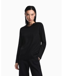 【エンポリオ アルマーニ】コットン 長袖Tシャツ Travel Essential